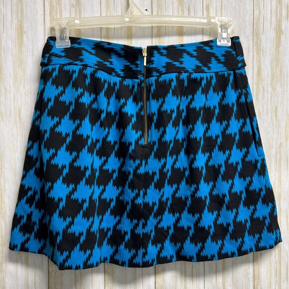 Express Design Studio Punk Academic Skirt Womens Blue & Black Sz 6 - Picture 2 of 4